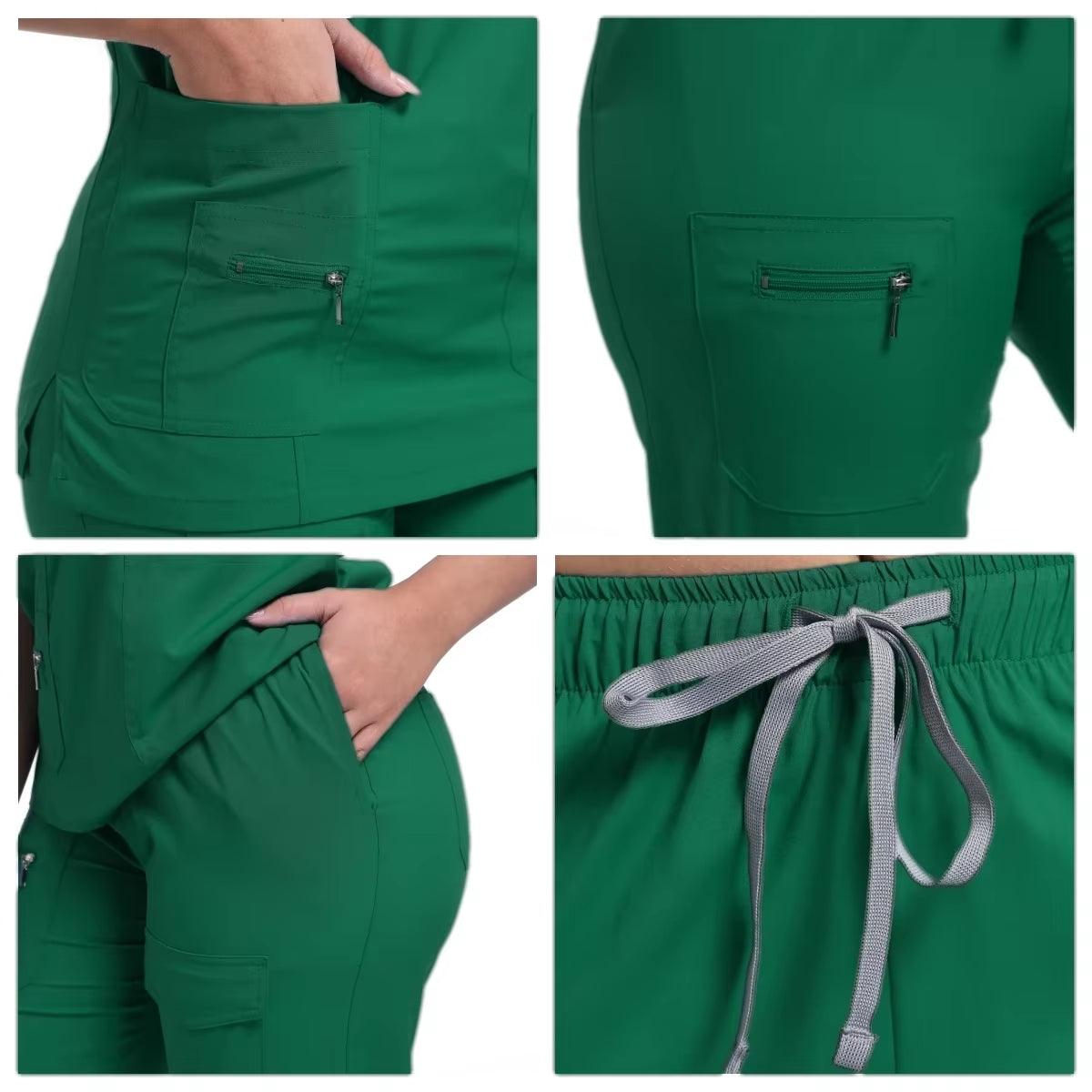 New Surgical Uniforms Woman Scrubs Medico Work Wear Top and Pants Sets Clinical Medical Suit Clothes for Doctor Nursing Uniform