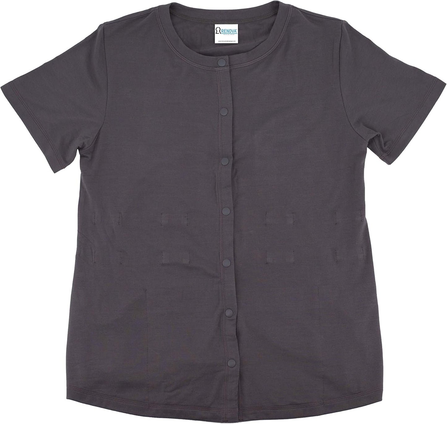 Mastectomy Recovery Shirt with Drain Pockets