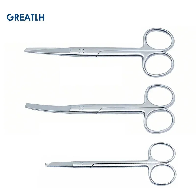 14/18Cm Remove Suture Scissors Stainless Steel Nurse Scissors Straight Curved Head Scissors Surgical Tools