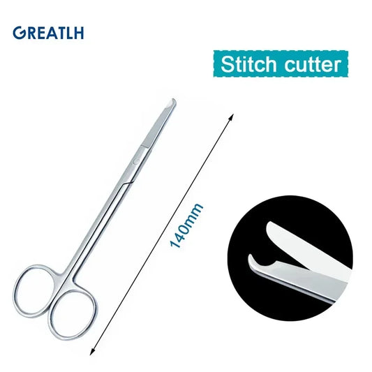 14/18Cm Remove Suture Scissors Stainless Steel Nurse Scissors Straight Curved Head Scissors Surgical Tools