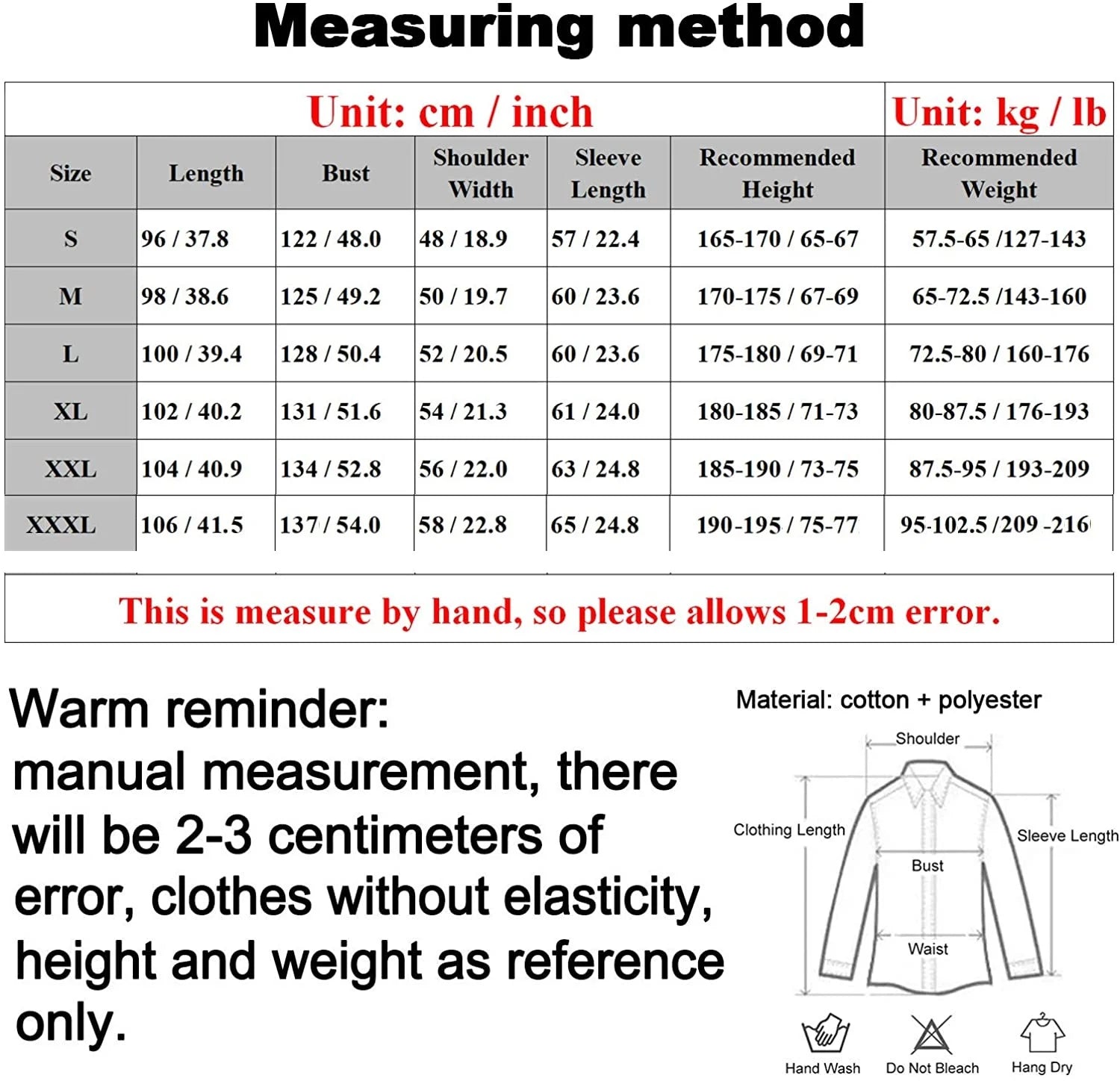 Heavy Duty Professional Scrubs White Lab Coat Long Sleeve Medical Uniform for Men Size M