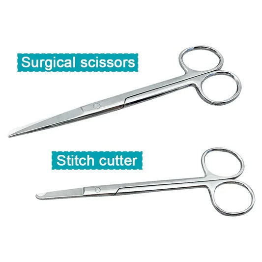 14/18Cm Remove Suture Scissors Stainless Steel Nurse Scissors Straight Curved Head Scissors Surgical Tools