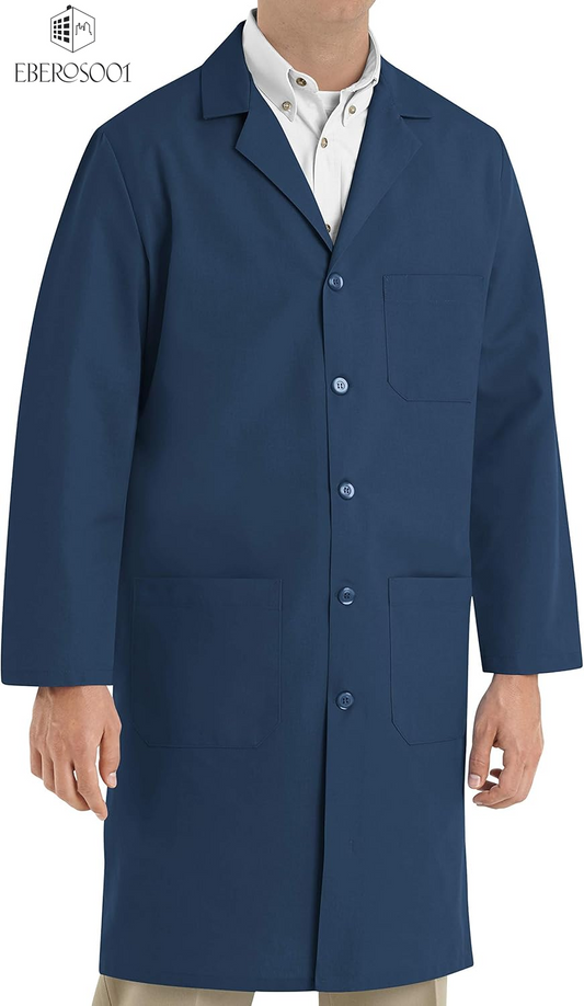 Red Kap Men'S Exterior Pocket Original Lab Coat