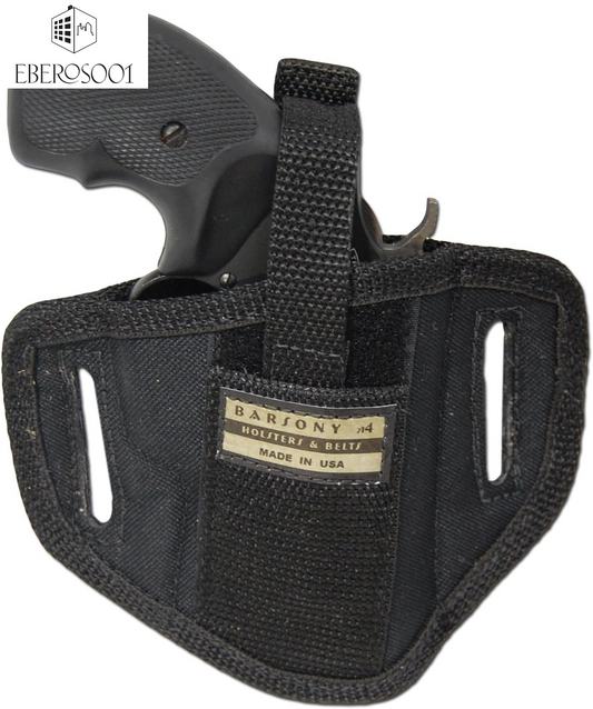 Barsony New 6 Position Ambidextrous Pancake Holster for 2" Snub Nose Revolvers