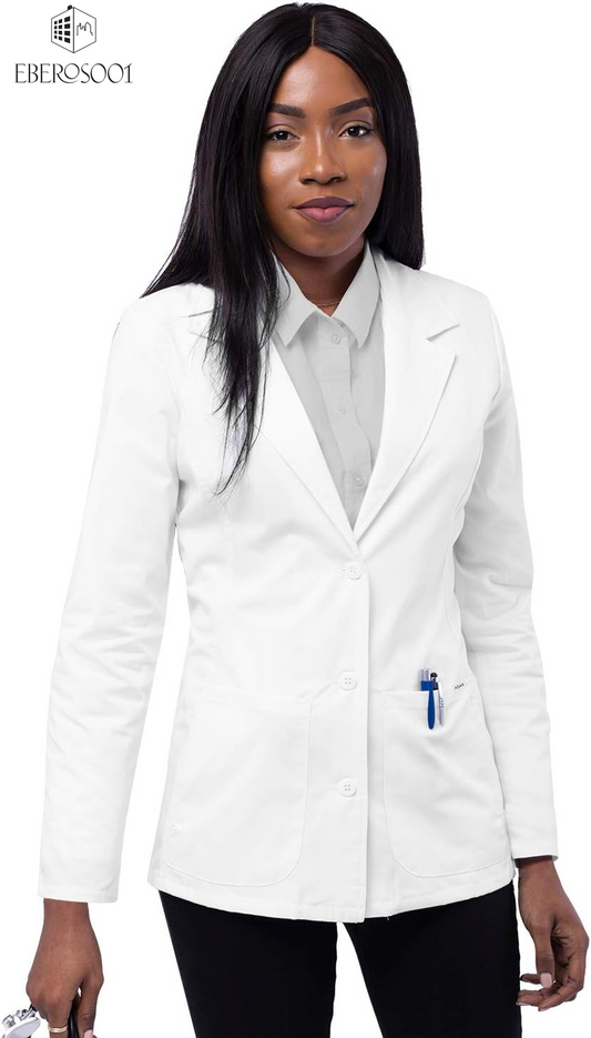 Adar Universal Lab Coats for Women - Tailored 28" Consultation Lab Coat